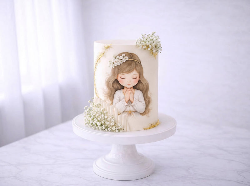 tarta con impresión comestible